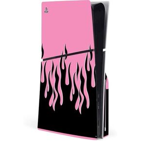 Skinit Decal Gaming Skin Compatible with PS5 Slim Disk Console - Officially Licensed Pink Hair Anime Gamer Girl by Ivy Dolamore Design