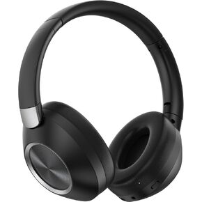 سماعات رأس بلوتوث Quietpro A2 Over -Ear ، وقت تشغيل 60 ساعة ، إلغاء الضوضاء النشطة ، باس عميق ، أكواب أذن رغوة للذاكرة للآبل ، Android ، مكتب منزلي ، سفر - أسود