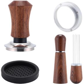 51mm Espresso Accessories Kit,Spring Loaded Calibrated Espresso Tamper,Wdt Tool Espresso and Dosing Funnel Set,Coffee Tamper Espresso Machine Accessories For 51 mm Portafilter Barista Tools