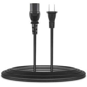 UL Listed 6.6ft 2-Prong AC Power Cable Cord Lead Compatible with Sony PS4 PlayStation 4 Pro Xbox One+