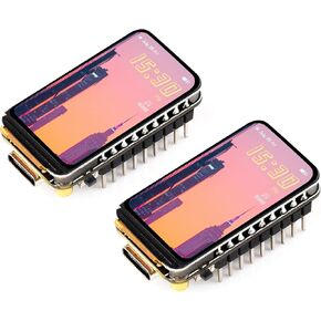 2PCS ESP32-S3 1.47inch LCD IPS Display Development Board, 172x320 Resolution, 262K Display Color, 240MHz LX7 Dual-Core Processor, 2.4GHz Wi-Fi/BLE 5, ESP32 with Display, with Pre-Soldered Header