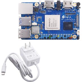 Orange Pi 5 Max 16GB RAM LPDDR5 Rockchip RK3588 Development Board, 8K Video Decoding 2.4GHz Frequency M.2 PCIE 2.5G LAN Wi-Fi 6E+BT 5.3/BLE Orange Pi 5 MAX Single Board Computer (5 Max 16G+TC Supply)