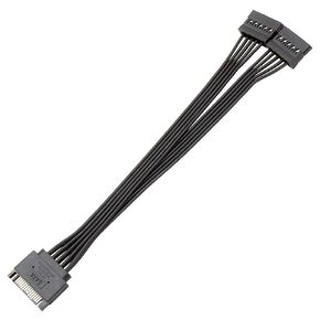 PC Server Computer Hard Drive 15Pin Sata 1 Male to 3 Female Splitter Power Cable Cord 18AWG