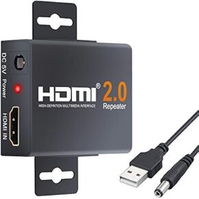 Microware 2160p 3d 4K HDMI Discerpeater Repeater Extender Adoster Over Signal HDTV HDCP 2.2 for HDTV HDMI compate repeater