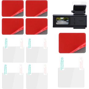 4 Pcs Electrostatic Sticker Mounting Dash Cam 4 Pcs Double-Sided Sticker for Windshield Dashcam Car Windshield Electrostatic Film Reusable Weatherproof Electrostatics Stickers