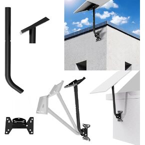 Gen 3 Mount Stand for Starlink,180° Adjustable Gen 3 Pipe Adapter Kit for Starlink Satellite,Heavy Duty Wall Mounting Accessories for Starlink