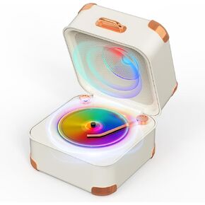 Retro Bluetooth Speaker With Vinyl Record,Small Bluetooth speaker Wireless,HD Sound Quality, Portable Speaker bluetooth,TWS Pairing,Kawaii,Suitable for Family Parties, Office,Outdoor, Birthday Gifts