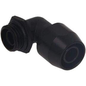 Alphacool HF Compression Fitting TPV, 90 Degree, Black Brass