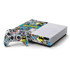 Skinit Decal Gaming Skin Compatible with Xbox One S Console and Controller Bundle - Officially Licensed Warner Bros Batman Comic Book Design
