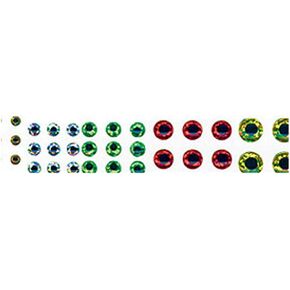 Hologram Dome Eyes 5/16" Holographic Yellow