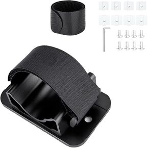 Bicycle Rear Wheel Holder, Rear Wheel Rack Mount, Bike Tire Bracket Holder Carrier, Multi-Bike Compatibility, Car Roof Rack Accessory for Road/Mountain Bikes, Black