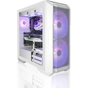 AVGPC FrostFire Creator Gaming PC AMD Ryzen 7 9800X3D, GeForce RTX 5080, 2TB nVME, 64GB RAM DDR5, 360mm Liquid Cooling, Win 11 Pro, White