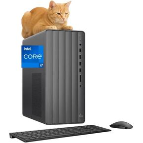 HP Envy Business Desktop Computer,14th Generation 20-core Intel i7-14700(Beat i9-11900K（11th Gen）),32GB DDR4, 1TB SSD,Type-C,HDMI,VGA,Bluetooth,WiFi 6,Windows 11 Home, Black