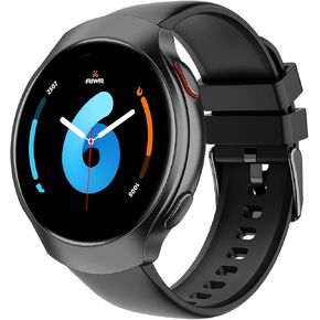Orbit Smart Watch, 15 Day Battery, AMOLED Display, Smartwatch with GPS & AI & Bluetooth, Heart Rate Monitor, Fitness Trackers, Sleep Monitor, 150+ Workout Modes, 5ATM, for Men & Women, Black