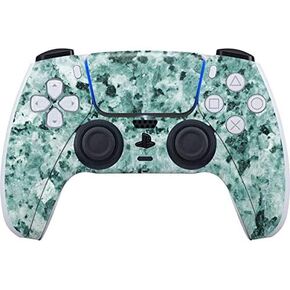 Skinit Decal Gaming Skin Compatible with PS5 Controller - Mint Marbling Design
