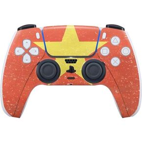 Skinit Decal Gaming Skin Compatible with PS5 Controller - Singapore Flag Distressed Design