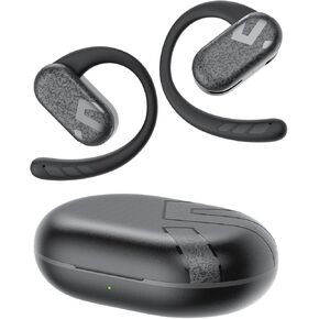 SoundPEATS Open Ear Earbuds, 40Hrs Playtime, 90° Adjustable Wireless Headphones, Bluetooth 5.4 Earphones, 12mm Drivers, Black