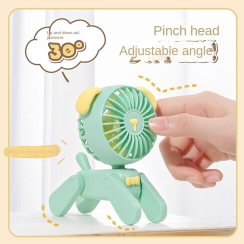 MBETA 2023 New Creative Puppy Usb Rechargeable Small Fan Girl Ins Mini Desktop Dormitory Decoration Activity Gift in Saudi Arabia