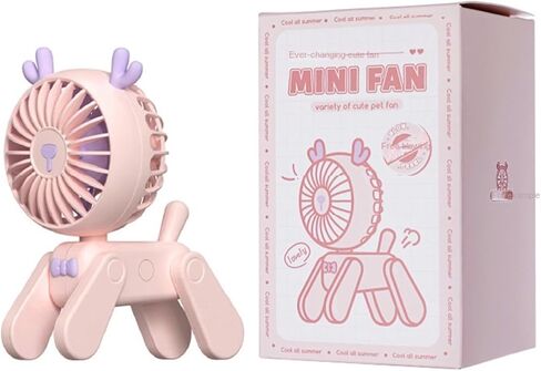 MBETA 2023 New Creative Puppy Usb Rechargeable Small Fan Girl Ins Mini Desktop Dormitory Decoration Activity Gift in Saudi Arabia