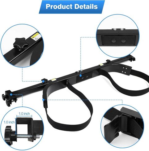 ملحق حامل حقيبة عربة الجولف لمعظم 2+2 المقعد الخلفي لعربة الجولف مع أنبوب مربع 1 بوصة، ملحق حقيبة عربة الجولف بدون حفر قابل للتعديل لعربات الجولف EZGO Club Car Yamaha، معدنية/مستقرة in Kuwait