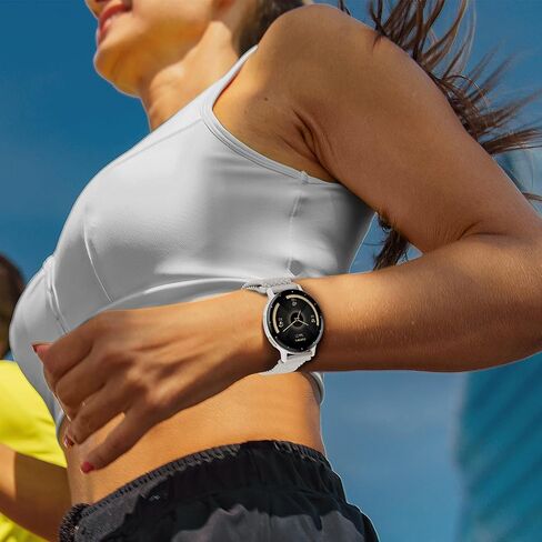 18 ملم مضفر مغناطيسي متوافق مع Garmin Venu 3S 41mm Watch Band/Vivoactive 4S/Venu 2S/Vivomove 3S/Forerunner 255s/Forerunner 265s ، حزام نايلون ناعم ناعم للرياضة. in Kuwait