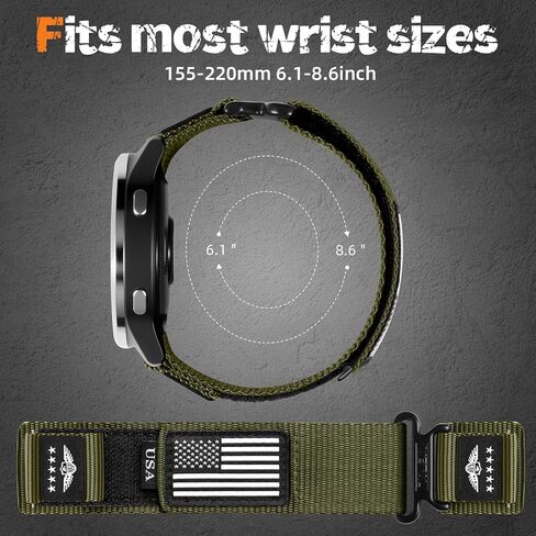 22mm Nylon Quick Release Band for Garmin Venu 3/2 Vivoactive 4 Forerunner in Kuwait