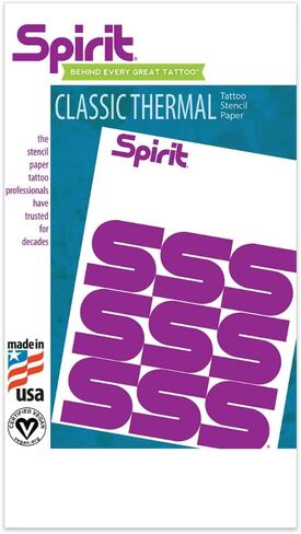 ورق نقل الوشم الحراري للعلامة التجارية Spirit للاستنسل من ReproFX (الحراري 8.5 × 14 بوصة) in Kuwait