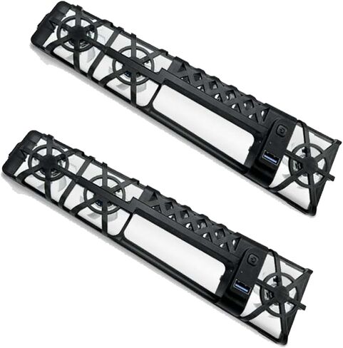مروحة تبريد 2pcs PS5 مع ضوء RGB ، دليل التبريد Ultra-Quiet 5500 دورة في الدقيقة لـ PlayStation 5 ، متوافق مع PS5 Pro/PS5 Slim (طراز 2025) in Kuwait