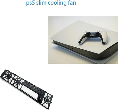 مروحة تبريد 2pcs PS5 مع ضوء RGB ، دليل التبريد Ultra-Quiet 5500 دورة في الدقيقة لـ PlayStation 5 ، متوافق مع PS5 Pro/PS5 Slim (طراز 2025) in Kuwait