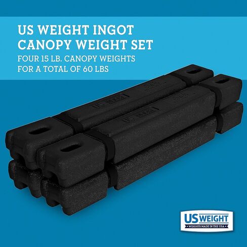 US Weight Four 15 lb. Ingot Canopy Weights Secure Tents, Canopies, and Umbrellas at Outdoor Events in Kuwait