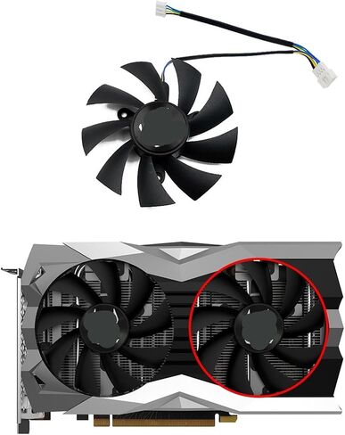 GA92A2H 0.35A GTX 1660 1660TI مروحة تبريد بطاقة الرسومات (مروحة) in Kuwait