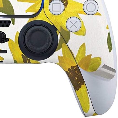 Skinit Decal Gaming Skin Compatible with PS5 Controller - Officially Licensed Sunflower Acrylic by Cat Coq Design in Saudi Arabia