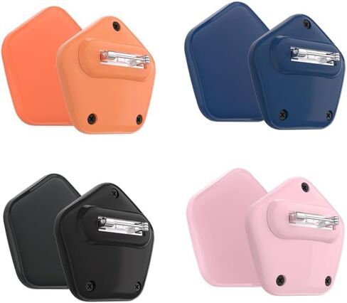 حامل علامة الهواء للأطفال مخفي GPS Tracker Case (وليس السيليكون) | مادة جديدة (مقاومة للماء بالكامل) (مغلقة بالكامل) | حامل الأطفال المخفيين مع دبوس غير مرئي (Orange 1) in Kuwait