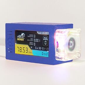 Bitcoins Miner NerdMiner S3 Pro 2.4G WiFi USB Lottery Miner Device with Mini Display Asic Miner Crypto Miner LED Fan (Orange)