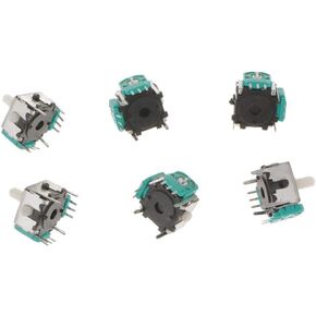 6 Pack Metal Controller 3D Analog Joystick Stick Rocker Switch Replacement for Nintendo Game Cube Game Accessory Watch Accessory