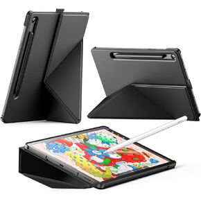 INFILAND Case for Samsung Galaxy Tab S10 FE/ S9 FE 5G 10.9 Inch/Tab S9 11 Inch, Slim Protective Cover with Multi-Angle Magnetic Origami Stand, Auto Wake/Sleep – Black