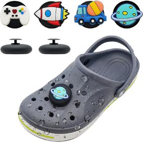 2 Pack Waterproof Shoe Holder for Airtag - Kids Shoes Charms, 2 Pack Hidden Black Holder with 4 Covers