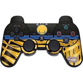 Skinit Decal Gaming Skin for PS3 Dual Shock Wireless Controller - Officially Licensed NBA Golden State Warriors Retro Palms Design