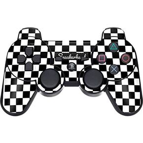 Skinit Decal Gaming Skin for PS3 Dual Shock Wireless Controller - Originally Designed Sneakerhead Checkered Design