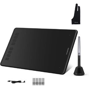HUION Inspiroy H950P Drawing Tablet and Palm Rejection Artist Glove