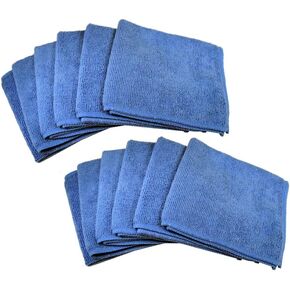 Ultra Absorbent Microfiber Cleaning Cloths for LCD/LED TV, Laptop Computer Screen, iPhone, iPad and More. (12 Pack)