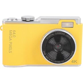 4K 64MP HD Digital Camera 2.4inch Color Screen 16x Zoom Digital Zoom Camera CCD قابلة للشحن مع مصباح ملء مضاد للضوء (64 جيجابايت)