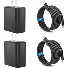 45W Samsung fast Charger for Samsung USB C Charger Fast Charging Type C 6ft Cord for Samsung Galaxy S25 Ultra/S25 Plus/S25+/S24 Ultra/S24 Plus/S24+/S23 Ultra/S23+/S22 Ultra/S22 Plus/S21/Note 20/Note10