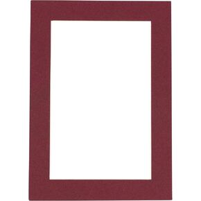 17x22 Mat Bevel Cut for 14x19 Photos - Acid Free Maroon Red Precut Matboard - For Pictures, Photos, Framing - 4-ply Thickness