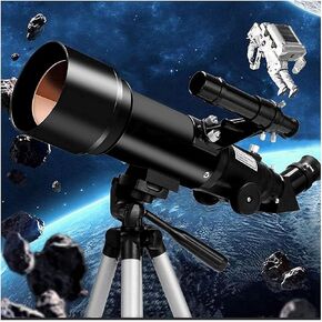 Entry-Level Astronomical Telescope,telescopes for Astronomy Beginners,Kids Telescope,70mm Aperture 400mm AZ Mount Refractor Telescope,The