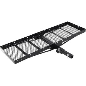 Hitch Mount Cargo Carrier Basket 60" X 19" X 6", Hauling Weight Capacity of 750 Lbs Cargo Rack Rear Luggage Basket for Car SUV Camping Traveling