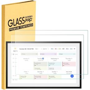 2 Pack Tempered Glass Screen Protector for Skylight Calendar 15-inch Wall Planner Digital Calendar, Skylight Digital Picture Frame, 9H Hardness Anti-Scratch, Ultra HD Clear, Touchscreen Compatible