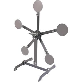 HECASA Portable Metal Target Stand, Texas Star Target, Steel Shooting Target 8" Paddles Steel Anti-Rust Oil