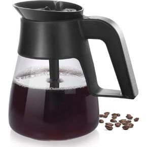 CM401 10-Cup Coffee Pot Replacement for Ninja Specialty Hot & Iced Coffee Maker, Compatible with CM371 CM400 CFP101 CFP301 CM300 CP300 CP301, Ninja Glass Carafe with Brew-Through Lid