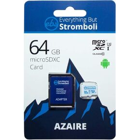 Everything But Stromboli 64GB Azaire MicroSD Card for Samsung Galaxy Tablet Works with Tab S7, Tab S7+, Tab S6 Lite Class 10 U3 UHS-1 SDXC Memory Card